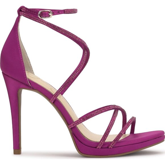 Jessica Simpson Womens Textile Mulberry Open Toes Ankle Strappy Dress Sandal - Picture 6 of 7